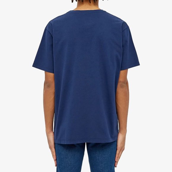 Gucci Tee Vintage Oval Interlocking GG Logo Blue T Shirt Size Medium - Picture 3 of 16